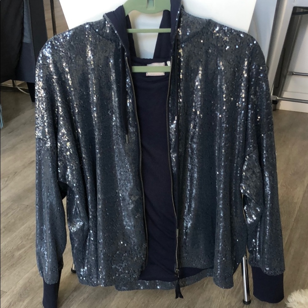 Sequined hoodie